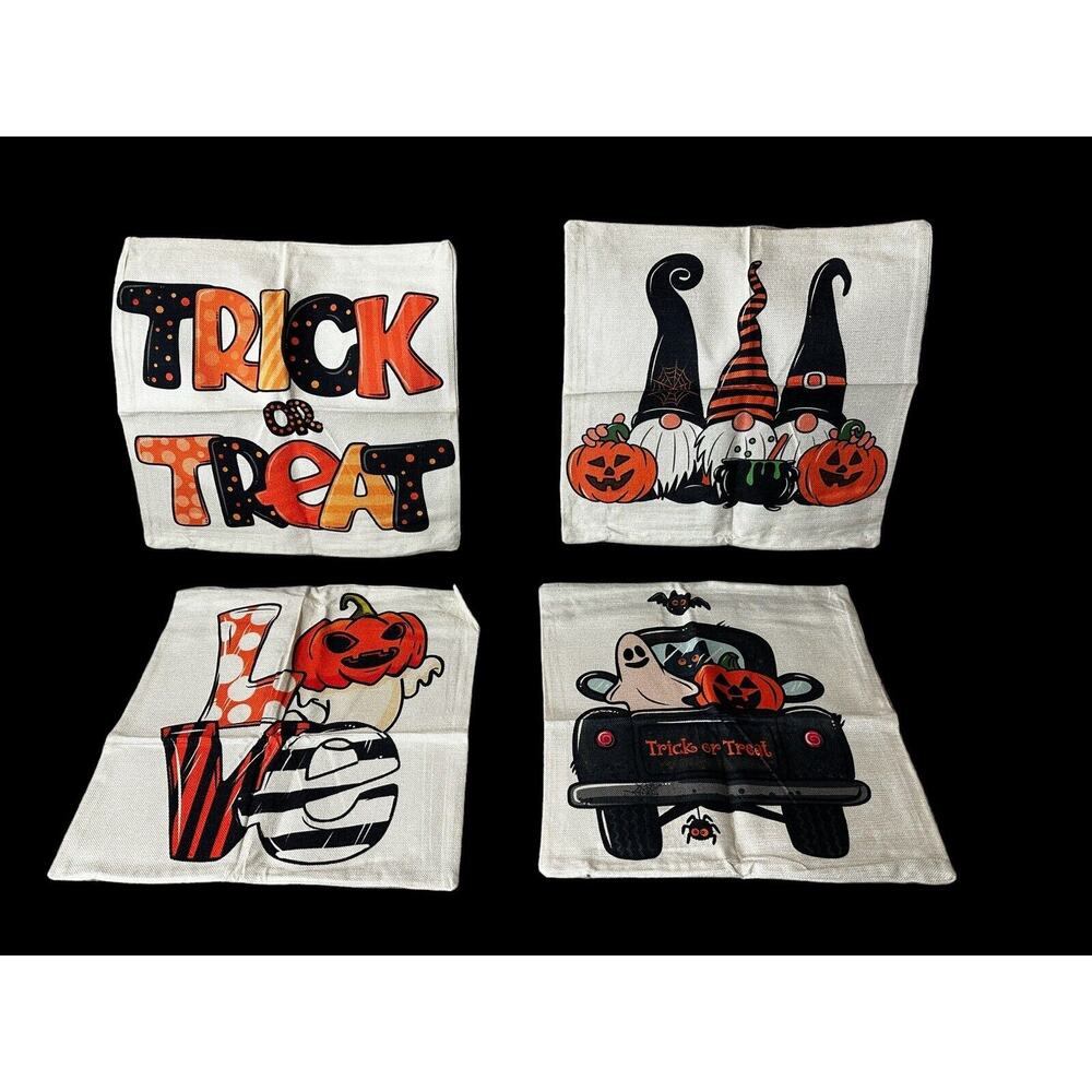 Bowount Home‎ Decor Halloween Throw Pillow Covers 18x18
